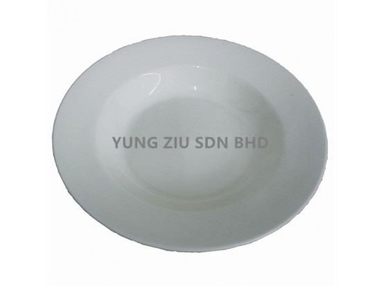 7^CERAMICS PLATE(81258)(WHITE)